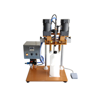 Équipement de bouchage semi-automatique pour flacons en plastique pour animaux de compagnie, avec système de serrage manuel, pour flacons de parfum, machines de bouchage à vis