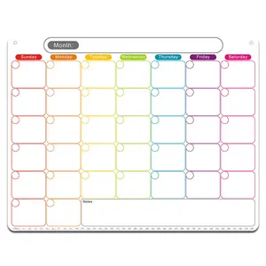 Acrylic Magnetic Dry Erase Board for Fridge Monthly Weekly Planner whiteboard sticker fridge magnet calendar