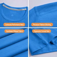 T-shirt de sport pour homme personnalisé avec logo imprimé OEM, anti-boulochage, respirant, extensible, doux, évacuant l'humidité, pour l'entraînement