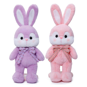 đáp ứng EN71 tiêu chuẩn giá rẻ sang trọng bunny với bộ đồ ngủ tùy chỉnh dễ thương màu xám mềm nhồi Nhật Bản thỏ đồ chơi sang trọng - Product Image 2