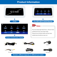 Pantalla Inalámbrica Carplay de 12.3 Pulgadas con Sistema Linxu, Radio para Auto, Navegación Multimedia GPS, Reproductor de DVD para Lexus Serie RX RX350 RX450 09-14