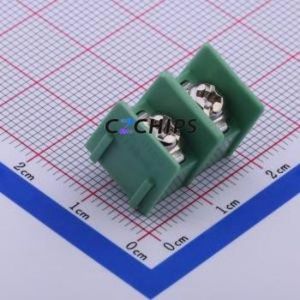 DBT10-8.5-2P-GN-P Barrier Terminal Block Through hole Component (THT),P=8.5mm Connector Two Sides 8.5mm 1x2P Straight Pin - Product Image 1