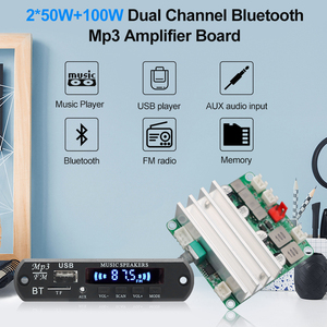 VIRE 2,1 canales para <span class=keywords><strong>Bluetooth</strong></span> Mini <span class=keywords><strong>amplificador</strong></span> 2*<span class=keywords><strong>50W</strong></span> + <span class=keywords><strong>100W</strong></span> Subwoofer Digital TPA3116D2 Receptor de audio Mini amplificadores - Product Image 2
