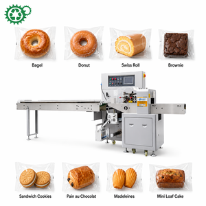 Machine d'emballage automatique <span class=keywords><strong>pour</strong></span> baguettes de <span class=keywords><strong>pain</strong></span> <span class=keywords><strong>au</strong></span> sésame, croissants, muffins, cupcakes et <span class=keywords><strong>pain</strong></span> pita, <span class=keywords><strong>pour</strong></span> usines - Product Image 1