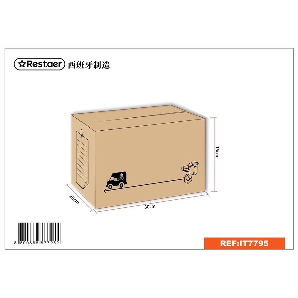 Kraft cardboard packaging box 30*20*15cm for shipping and storage