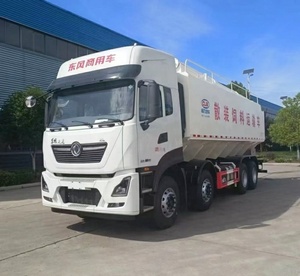 Dongfeng 30-40CBM Camion d'alimentation de volaille Système de contrôle hydraulique à double compartiment efficace pour les fermes avicoles et d'élevage - Product Image 2