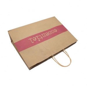 Customized Fashion Shopping <b>Bag</b> for Household Products Grocery Kraft Paper <b>Bags</b> with Twisted Handle - Product Image 4