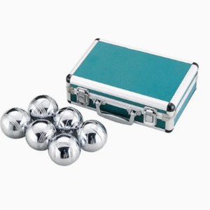 Ensemble <span class=keywords><strong>de</strong></span> 6 <span class=keywords><strong>boules</strong></span> <span class=keywords><strong>de</strong></span> pétanque en acier inoxydable <span class=keywords><strong>de</strong></span> 73 mm avec boîte en aluminium <span class=keywords><strong>pour</strong></span> la plage, le jardin et les fêtes. - Product Image 3