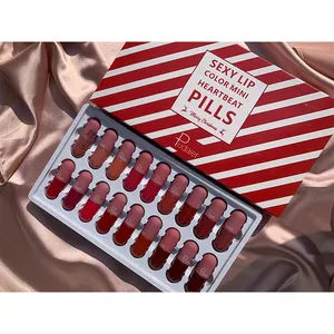 Bán Hàng Nóng Không Thấm Nước Khỏa Thân Matte Nhung Bóng Son Môi Son Bóng Son Môi Sexy Red Lip Tint Vegan Son Bóng