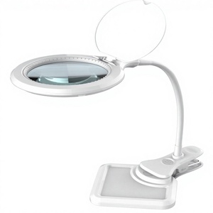 Clamp Mounted Magnifying Lamp with <b>LED</b> Desk Smart Home <b>Light</b> Flexible Neck Magnifying Glass for Repair Soldering Jewelry Watch - Product Image 2