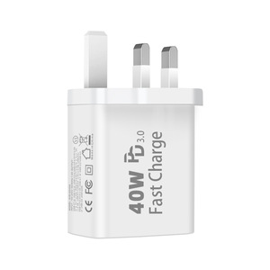 Adaptateur de charge rapide PD40W standard britannique, best-seller transfrontalier, compatible avec les chargeurs Apple iPhone 16 et Samsung, 4 ports - Product Image 1