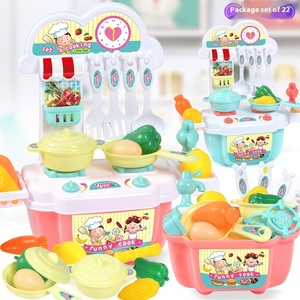 Mini <span class=keywords><strong>cuisine</strong></span> pour enfants, ensemble de jeu de <span class=keywords><strong>simulation</strong></span> de <span class=keywords><strong>cuisine</strong></span> avec aliments factices, jouet éducatif pour les tout-petits, filles et garçons, cadeau - Product Image 2