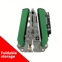 Pince multifonction Aharp-nosed 10-en-1 : Dénudeur, coupe-câbles et pince à sertir pour électricien domestique