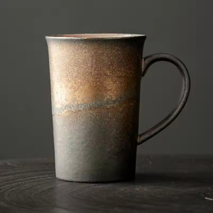 Taza de Café Grande de Cerámica Rústica Estilo Japonés, Hecha a Mano, Resistente al Calor, de Porcelana Fina, para Uso en Casa u Oficina - Product Image 6