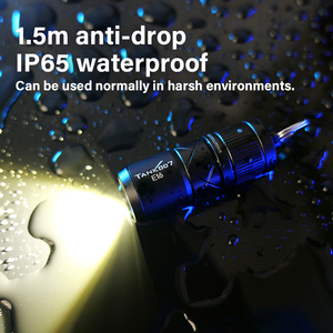 Cho tank007 E16 mini LED Sạc nhôm Đèn pin phong cách mới Zoomable từ đèn cho công nghiệp Keychain torchlight - Product Image 6