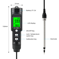 Analyseur de sol numérique EC-8801, conductimètre, capteur étanche, analyseur de terre avec ATC, plantation, jardin, extérieur