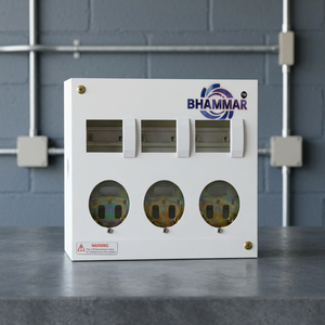 BHAMMAR 3 ซ็อกเก็ต + TPN MCB 30/3 AMP กล่องกระจายไฟ 20A 120V IP54 กล่องโลหะล็อคป้องกันการงัดแงะในร่ม - Product Image 4