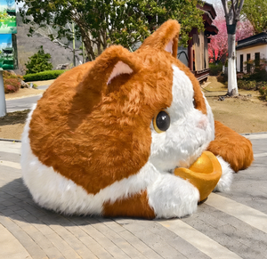 Sculpture d'art animale <span class=keywords><strong>en</strong></span> <span class=keywords><strong>résine</strong></span> et peluche sur mesure, grand format, thème Amour, design <span class=keywords><strong>chat</strong></span>, <span class=keywords><strong>pour</strong></span> exposition extérieure, marque FangXiang - Product Image 3