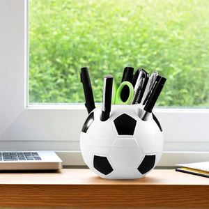 Custom Logo Football Pen Holder Soccer Shape Desk Organizer for Corporate Events Promotional <b>Gift</b> <b>Office</b> Desktop Supplies - Product Image 2