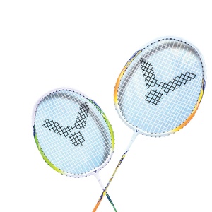 <span class=keywords><strong>ชุด</strong></span>ไม้แบดมินตันสำหรับ<span class=keywords><strong>เด็ก</strong></span>นักเรียนระดับเริ่มต้น VICTOR คาร์บอนไฟเบอร์ ด้ามจับ G5 ความแข็งปานกลาง ทนทาน เหมาะสำหรับการฝึกซ้อม ประกอบด้วย 2 ชิ้น - Product Image 1