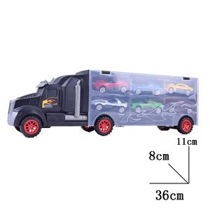 Ensemble <span class=keywords><strong>voiture</strong></span> télécommandée Double face, camion de Transport, jouets, véhicule en alliage, cadeau pour enfants - Product Image 3