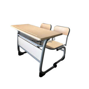 Muebles <span class=keywords><strong>de</strong></span> aula <span class=keywords><strong>de</strong></span> madera <span class=keywords><strong>de</strong></span> dos plazas <span class=keywords><strong>de</strong></span> alta calidad, 2 asientos, escritorio <span class=keywords><strong>y</strong></span> silla para estudiantes <span class=keywords><strong>de</strong></span> escuela Doble - Product Image 2
