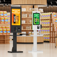 Machine de paiement de facture d'écran tactile de kiosque de restaurant d'auto-commande avec la fonction facultative de SDK de lecteur de code-barres