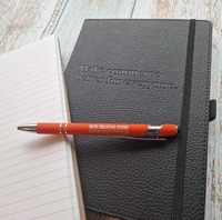 Stylos à bille métalliques de luxe avec logo personnalisé, multifonctions, toucher doux, encre à séchage rapide, impression sérigraphique - Cadeau promotionnel