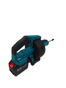 21V pipeline dredge machine Positive and reverse rotation control press type spring feeding wrench Anti-slip rubber base - Product Image 4