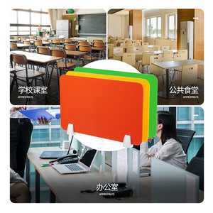 แผงกั้นโต๊ะอะคริลิค Huibaili ติดตั้งง่าย สำหรับสำนักงาน ห้องเรียน โรงอาหาร - Product Image 1