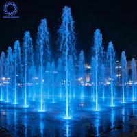 Fuente de agua seca para jardín con control programable, música y bajo voltaje, precio de fábrica Watershow