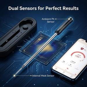 Thermomètre <span class=keywords><strong>à</strong></span> <span class=keywords><strong>viande</strong></span> intelligent sans fil Bluetooth <span class=keywords><strong>pour</strong></span> cuisson <span class=keywords><strong>à</strong></span> distance, <span class=keywords><strong>four</strong></span>, grill, <span class=keywords><strong>sonde</strong></span> numérique - Product Image 3
