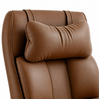 Chaise de bureau en cuir PU ALINUNU, directement de l'usine, chaise de bureau ergonomique pour cadres avec appuie-tête réglable
