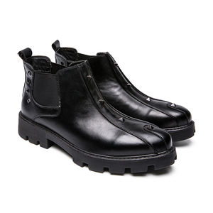 Venta al por mayor <span class=keywords><strong>de</strong></span> zapatos transpirables <span class=keywords><strong>de</strong></span> punta redonda para hombres jóvenes zapatos <span class=keywords><strong>de</strong></span> moda suela <span class=keywords><strong>de</strong></span> plataforma zapatos formales negro con cordones ZAPATOS <span class=keywords><strong>DE</strong></span> TRABAJO - Product Image 2