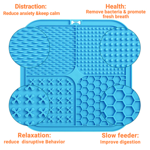 OEM ODM Food Grade Silicone Non-Stick Food <b>Pad</b> Pet Dog Licking Mat With Strong <b>Suction</b> Cup - Product Image 5