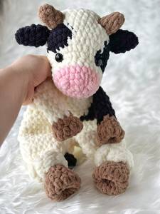 Edredón de animales de ganchillo de chenilla personalizado, el primer juguete del bebé Lovey relleno 100%, edredón de animales grandes de ganchillo hecho a mano - Product Image 2