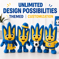 Peluche Aigle de la Roumanie, modèle 2028, personnalisée pour le football européen, vente en gros OEM ODM, jouet en peluche, mascotte de football, cadeau pour les fans
