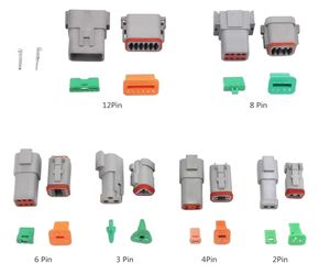 Caja de conector alemán, accesorio automotriz de <span class=keywords><strong>2</strong></span> pines a <span class=keywords><strong>3</strong></span>, 4, 5, 6, 8 y 12 Pines, impermeable, macho y hembra, cantidad personalizada - Product Image 4