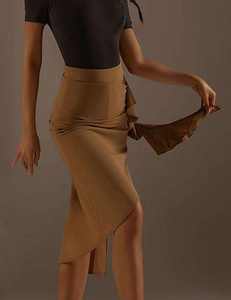 Falda <span class=keywords><strong>de</strong></span> Baile Latino con Abertura Lateral y Top Sexy sin Espalda para <span class=keywords><strong>Mujer</strong></span>, <span class=keywords><strong>Ropa</strong></span> <span class=keywords><strong>de</strong></span> Actuación para Rumba, Samba, Chachachá, <span class=keywords><strong>Tango</strong></span>, Disfraz <span class=keywords><strong>de</strong></span> Baile - Product Image 6