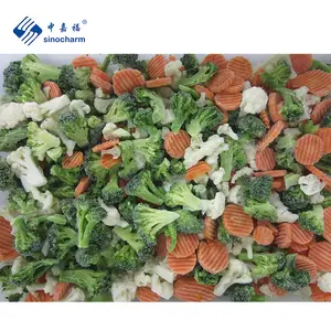 Sinocharm HALAL IQF, замороженные три смеси, морковь, цветная капуста, брокколи, бренды, замороженные свежие восточные смешанные овощи