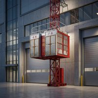 Treuil de chantier électrique résistant aux intempéries HT SC100U 1000 kg, système de levage sécurisé breveté, hauteur de levage maximale 60 m, construction compacte