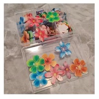Boîte de rangement pour feuilles de papier wafer à motifs floraux, vente en gros, directement de l'usine, fourniture OEM, en stock, pour décoration de gâteaux