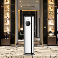 Diffuseur d'arômes commercial en aluminium de grande taille 1000 ml, contrôle par application WiFi, bouton tactile, alimentation électrique, diffusion de parfum