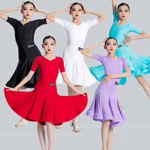 Vestido de Baile Latino Más Barato, Vestido Midi para Fiesta de Baile, Traje de Baile Latino de Salsa y Salón, Falda - Product Image 6