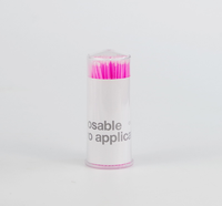 100 pièces/baril – Bâtonnets de nettoyage pour extensions de cils, applicateurs de colle pour rehaussement de cils, micro-brosses de maquillage, outils