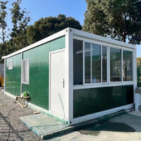 Bureau modulaire en conteneur maritime de 20 pieds avec salle de bain, structure en acier préfabriquée de conception moderne, disposition personnalisée