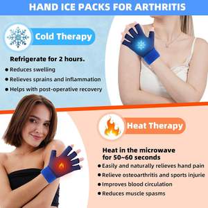 Paket Gel Panas & Dingin yang Dapat Digunakan Kembali untuk Pergelangan Tangan, Sarung Tangan Rehabilitasi Tangan untuk Meredakan Nyeri Tendonitis <span class=keywords><strong>Osteoporosis</strong></span> - Product Image 2