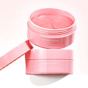 Patchs pour les yeux OEM au DNA de saumon PDRN pour rajeunir et réduire les poches sous les yeux avec Glow Jelly, patchs masques pour les yeux à la niacinamide pour les cernes - Product Image 1