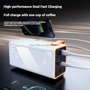 Nouvelle grande capacité 70000mah Power Bank LED lumière extérieure PD22.5W <span class=keywords><strong>batterie</strong></span> au Lithium charge rapide prix usine <span class=keywords><strong>meilleur</strong></span> 4USB + PD - Product Image 6