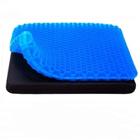 Coussin en gel nid d'abeille pour sièges de voiture de bureau Conception de pet en silicone en plastique TPE Motif carré rempli d'air Utilisation pour fauteuil roulant de stade